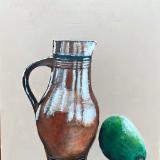 Jug and advocado