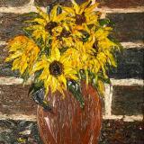 Sunflowers in a vase