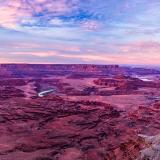 Winding Colorado River Overlook Sunset