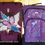 Purple butterfly 3 piece set