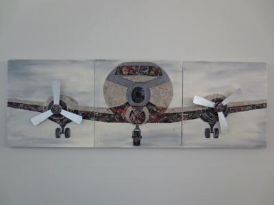 Flight of Recycled News SOLD Flight of Recycled News SOLD