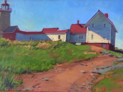 Monhegan Lighthouse 20x30" oil Monhegan Lighthouse 20x30" oil
