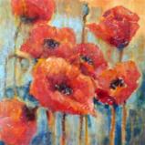 Red Poppies 24" x 24" SOLD