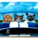 4 CATS IN A SHELBY COBRA   