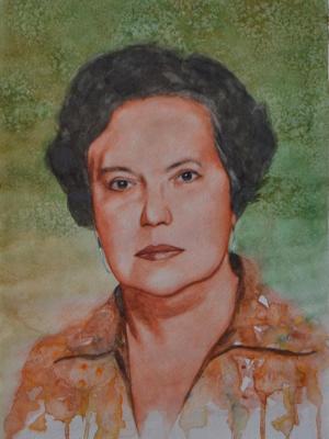 Portrait of an Ecuadorian woman, 30cm x 40cm, 2016 Portrait of an Ecuadorian woman, 30cm x 40cm, 2016