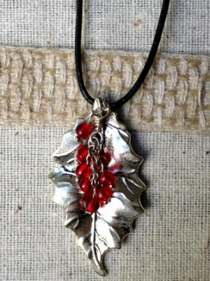 Silver Holly Pendant Silver Holly Pendant