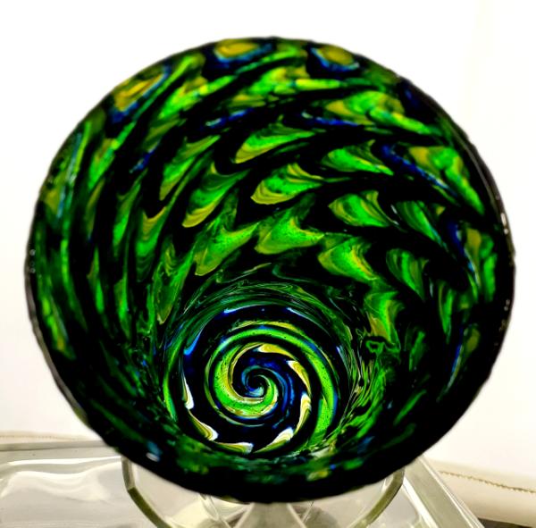 #01072602 Drinking glass SeaHawk colors 6''HX3.5''W $70.00