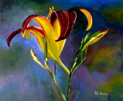 Yellow & Crimson Lily Yellow & Crimson Lily