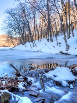 Big Pond Outlet Winter Reflections Big Pond Outlet Winter Reflections