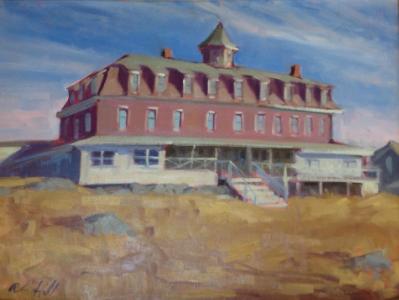"March Island Inn" 18x24"oil "March Island Inn" 18x24"oil