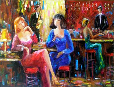 evening in the cafe