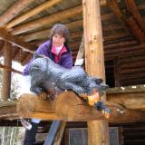 Railing Bear Cub