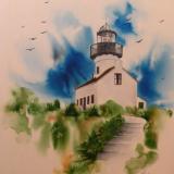 Old Point Loma Lighthouse (watercolor)