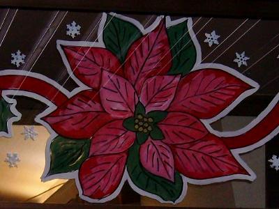 Poinsettia garland 1