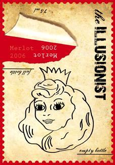 Wine Label: Upside Down Position (after drinking the wine)