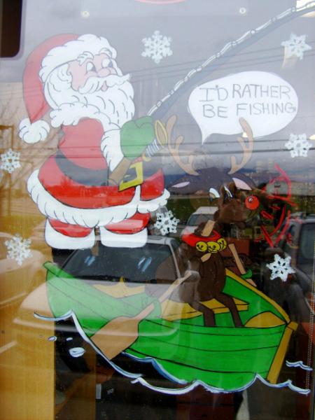 Santa & Rudolf fishing
