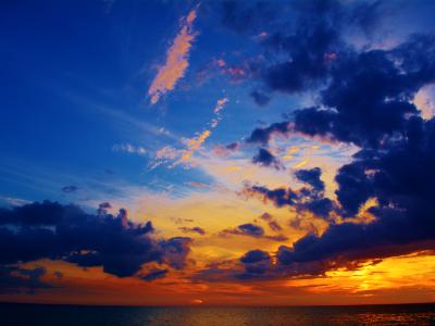 Sunset. Feb. 7,2018. Manasota Key. Fla. Gulf of Mx.