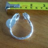 14-056 Sterling leaf and twig charm holder