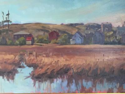 Early April Across the Marsh 18x36" oil Early April Across the Marsh 18x36" oil