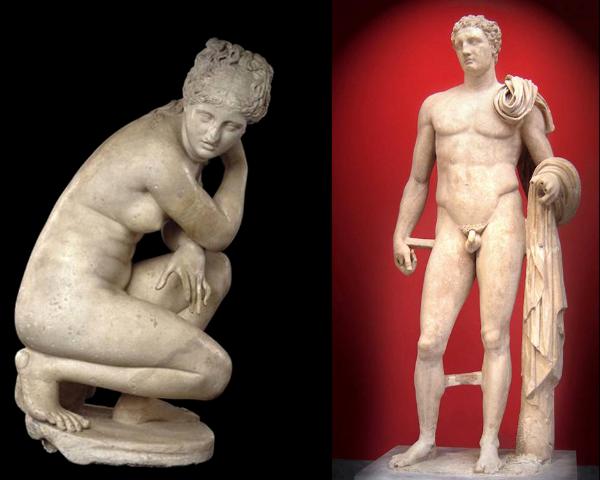 Greek Hellenic sculptures