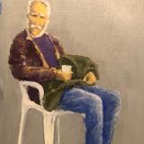 Hojavascript:nothing();meless Man at Presidio Park Meal Event