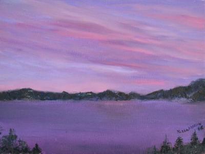 *Crater Lake Sunset 9x12 (private collection) *Crater Lake Sunset 9x12 (private collection)