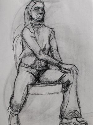 Kat, Seated