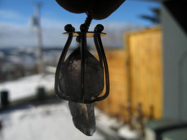 Custom Sterling Basket containing raw Crystal