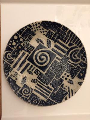 Carved plate