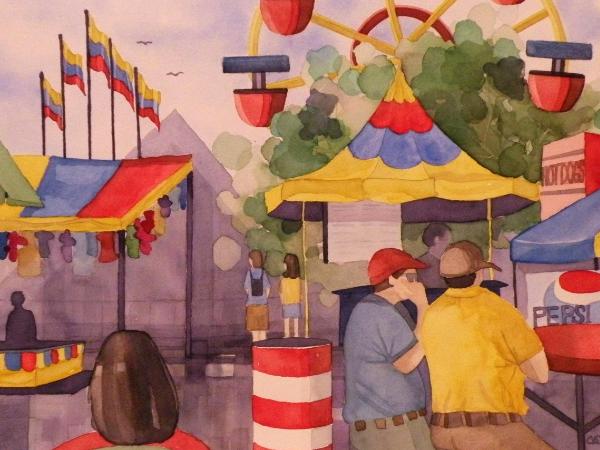 The San Diego County Fair (watercolor)