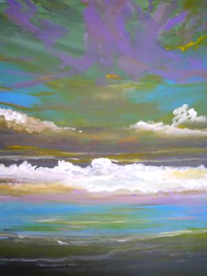 clouds meet sky and water clouds meet sky and water