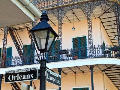 Orleans and Dauphine Street Sign Orleans and Dauphine Street Sign