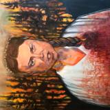 Greta Thunberg-Heart on Canvas
