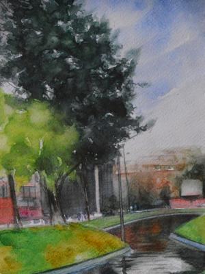 At the edge of the river, 38cm x 28cm, 2021 At the edge of the river, 38cm x 28cm, 2021