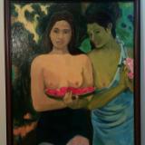 A reproduction of Paul Gauguin's Two Tahitans