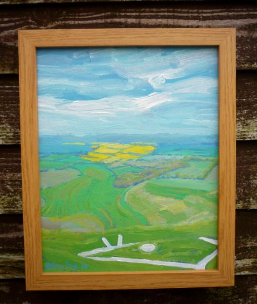 At the Uffington White Horse, looking down on the Manger