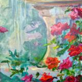 Fountain and Roses