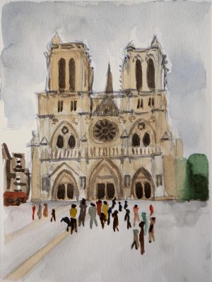 Notre Dame, Front View