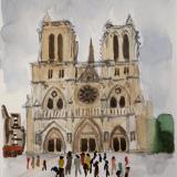 Notre Dame, Front View