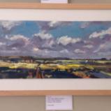 No. 37. Yellow Fields behind Avebury, 8x15ins(approx.), oils