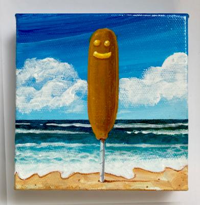 CORN DOG AT THE BEACH CORN DOG AT THE BEACH