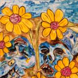 Only the flowers profit from a casual open-air graveyard..