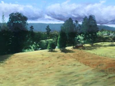 View of the valley, 140cm x 70cm, 2013