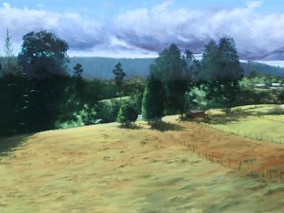 View of the valley, 140cm x 70cm, 2013 View of the valley, 140cm x 70cm, 2013