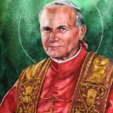 Portrait of Pope JOHN PAUL II, 80cm x 60cm, 2014