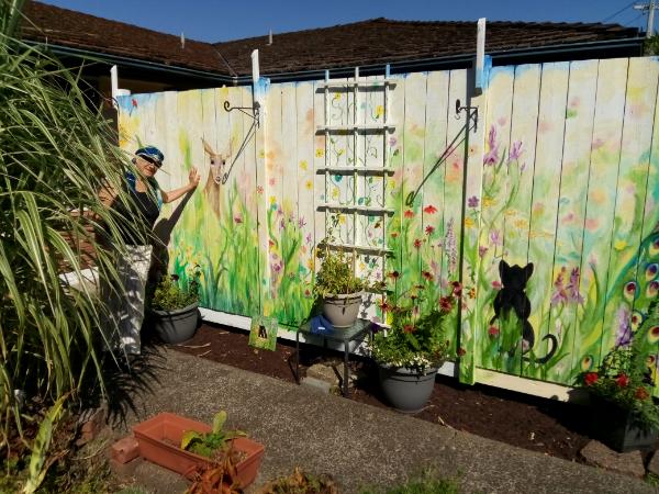 Early image of mural with me