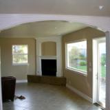Arch and fireplace Arch and fireplace