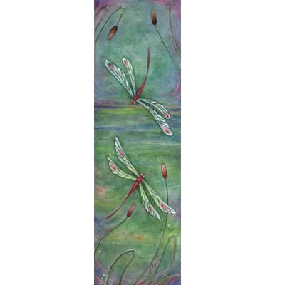 Green Dragonflies Inspiration art print