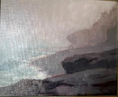 Fog, Gull Cove 10x12" oil Fog, Gull Cove 10x12" oil