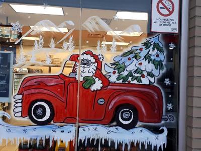 Vintage truck and tree